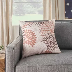 Kirklands Home Floral Chevron Outdoor Throw Pillow Pink Online