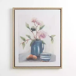 Kirklands Home Pink Floral Still Life Framed Canvas Art Print Multi Outlet