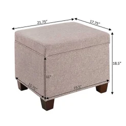 Kirklands Home Madison Storage Ottoman Pink Outlet