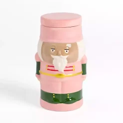 Candles>Kirklands Home Nutcracker Sugared Cinnamon Jar Candle Pink