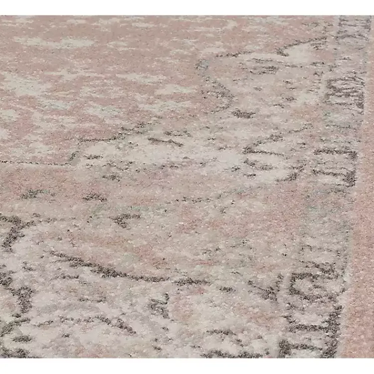 Kirklands Home Pink Rose Medallion Area Rug, 5x7