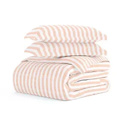 Kirklands Home Pink Rugged Stripe 2-pc. Twin Duvet Cover Set Outlet