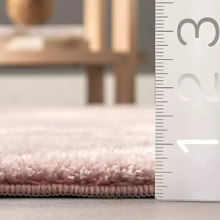 Kirklands Home Shag Washable Area Rug, 5x8 Pink Outlet