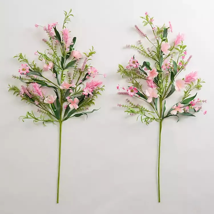 Stems & Bouquets>Kirklands Home Spring Flower Stems, Set of 2 Pink