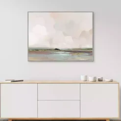 Kirklands Home Pink Sunrise Framed Canvas Art Print New