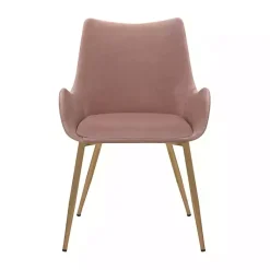 Kirklands Home Velvet Avery Dining Chair Pink Best