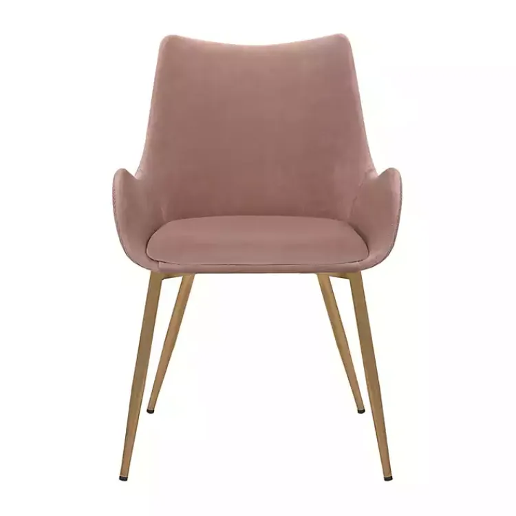Kirklands Home Velvet Avery Dining Chair Pink Best
