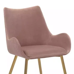Kirklands Home Velvet Avery Dining Chair Pink Best