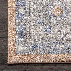 Kirklands Home Pink Vintage Floral Print Area Rug, 8x10 New