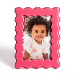 Picture Frames>Kirklands Home Wavy Layer Picture Frame, 4x6 Pink