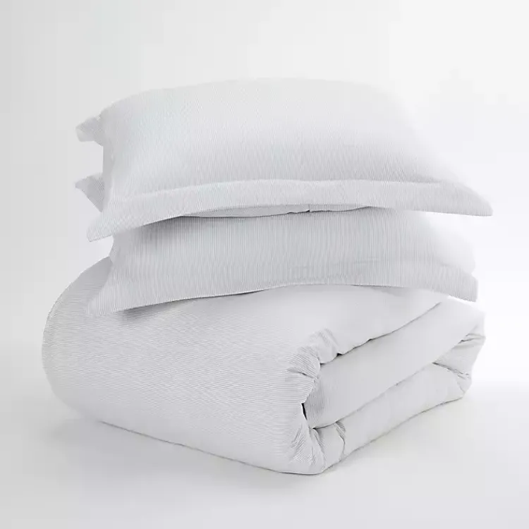 Kirklands Home Pinstriped 3-pc. King Duvet Cover Set Discount