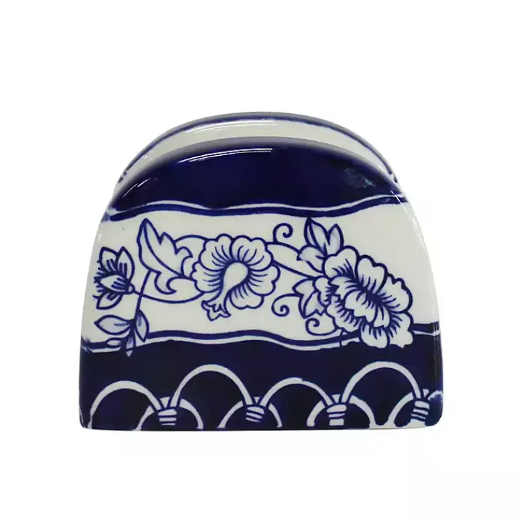 Kirklands Home Pip Vintage Blue Floral 3-pc. Shaker & Napkin Set Best