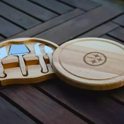 Kirklands Home Pittsburgh Steelers Cheese Board and Tool Set Tan