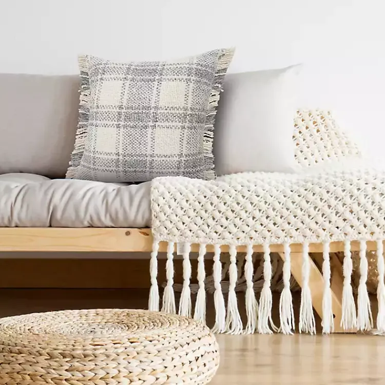 Pillows>Kirklands Home Plaid Cabin Casual Accent Pillow