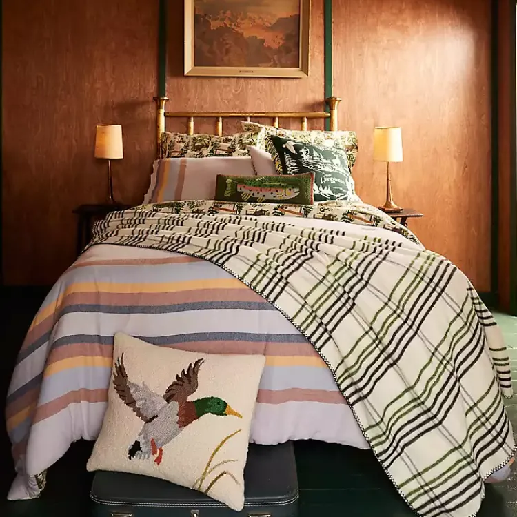 Blankets & Throws>Kirklands Home Plaid Camp Wandawega Throw Blanket Multi