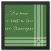 St Patricks Day Decorations>Kirklands Home Plaid Love & Shenanigans Framed Canvas Wall Art