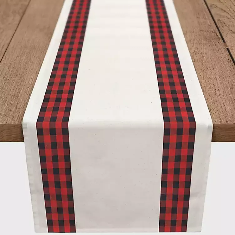 Christmas Dining & Entertaining>Kirklands Home Plaid Stripe Table Runner