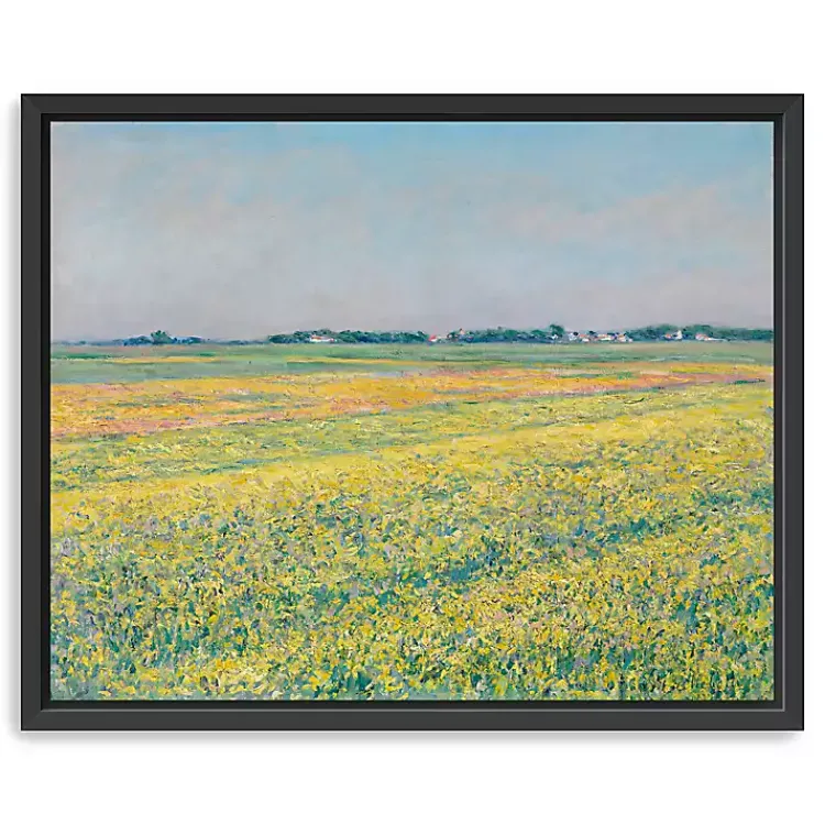 Kirklands Home Plain of Gennevilliers Framed Canvas Art Print New