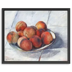 Kirklands Home Plate of Peaches Framed Canvas Art Print
