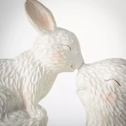 Easter Decorations>Kirklands Home Playful Easter Bunny and Baby Figurine White