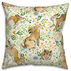 Easter Decorations>Kirklands Home Playful Pastel Bunny Outdoor Pillow