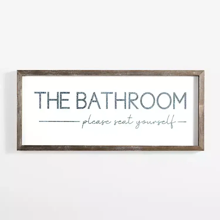 Kirklands Home Please Seat Yourself Framed Wall Plaque Sale