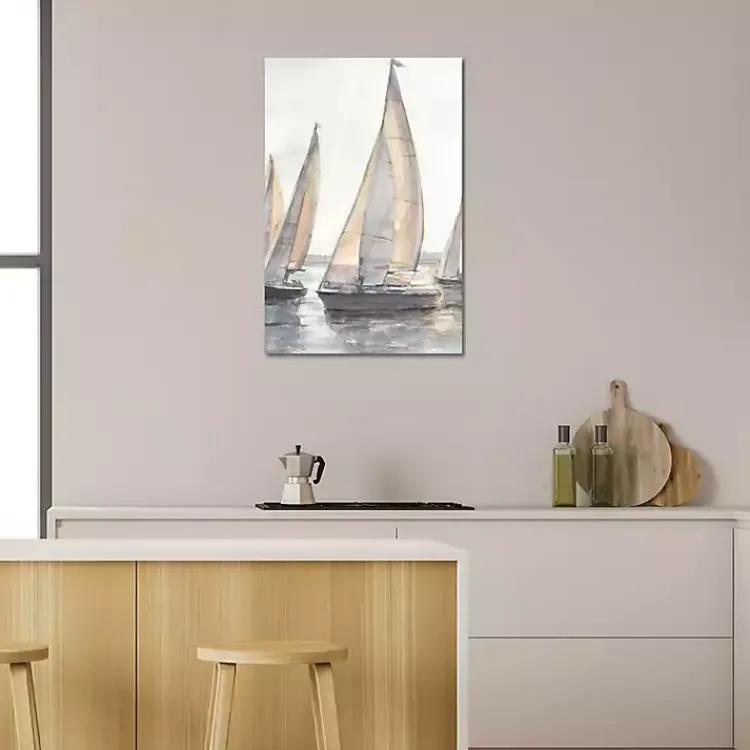 Kirklands Home Plein Air Sailboats Canvas Art Print Discount