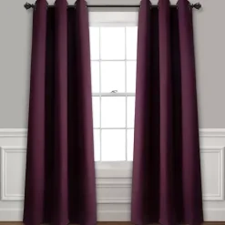 Kirklands Home Plum Absolute Blackout Curtain Panel Set, 84 in. Purple Best