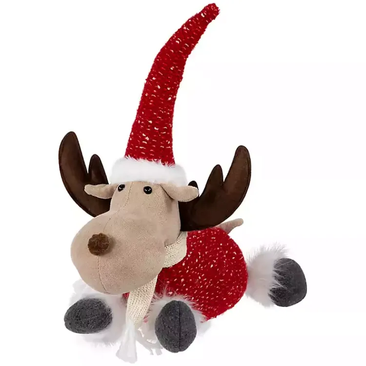 Christmas Decorations>Kirklands Home Plush Laying Moose Decoration