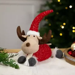 Christmas Decorations>Kirklands Home Plush Laying Moose Decoration
