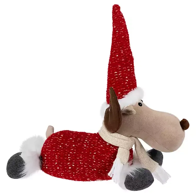 Christmas Decorations>Kirklands Home Plush Laying Moose Decoration