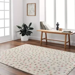 Kirklands Home Plush Multicolor Dotted Area Rug, 6x9 Best