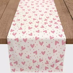 Kirklands Home Polka Dot Hearts Table Runner, 90 in. New