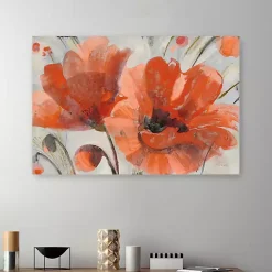 Kirklands Home Popping Poppies Canvas Art Print, 48x32 in. Clearance