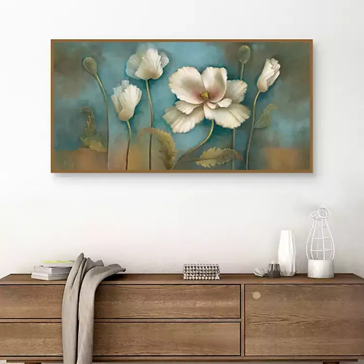 Kirklands Home Poppy Melody Framed Canvas Art Print New