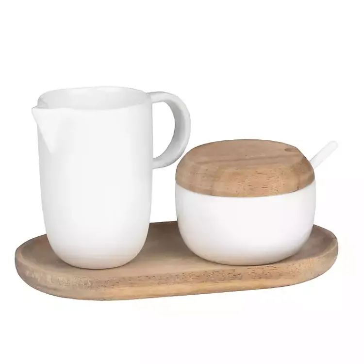 Kirklands Home Porcelain 3-pc. Cream and Sugar Set Clearance