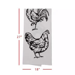 Kirklands Home Portrait Farm Animals Kitchen Towels, Set of 3 New