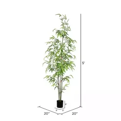 Trees & Topiaries>Kirklands Home Potted Bamboo Tree, 5 ft.