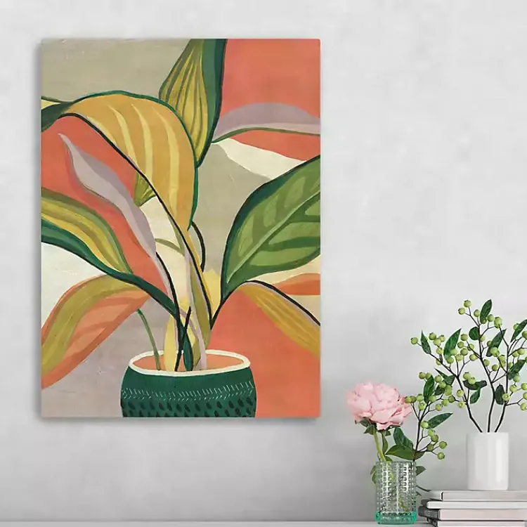 Kirklands Home Potted Bird of Paradise Giclee Canvas Art Print Hot