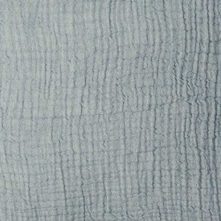 Pillows>Kirklands Home Powder Gauze Organic Fringe Throw Pillow Blue