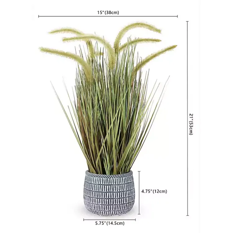 Trees & Topiaries>Kirklands Home Prairie Grass in Pot