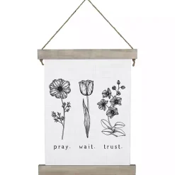 Kirklands Home Pray. Wait. Trust. Wall Plaque Hot
