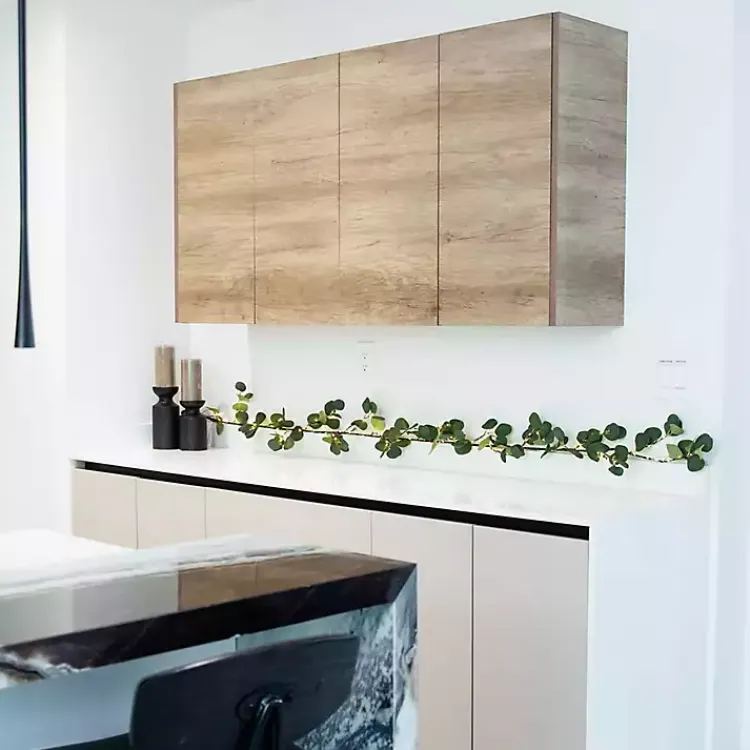 Arrangements & Greenery>Kirklands Home Pre-Lit Eucalyptus Battery Operated Garland Green
