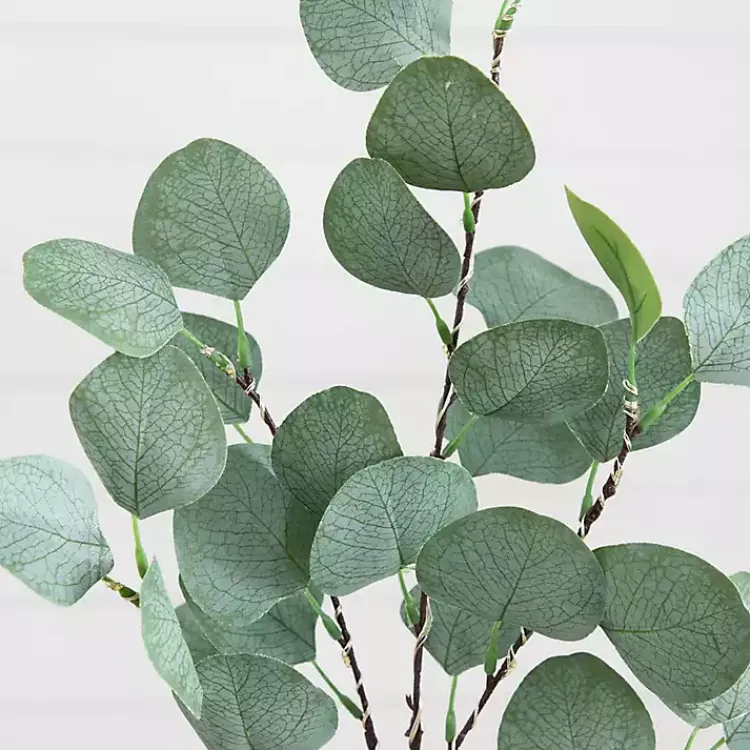 Stems & Bouquets>Kirklands Home Pre-Lit Eucalyptus 3-pc. Bouquet Green