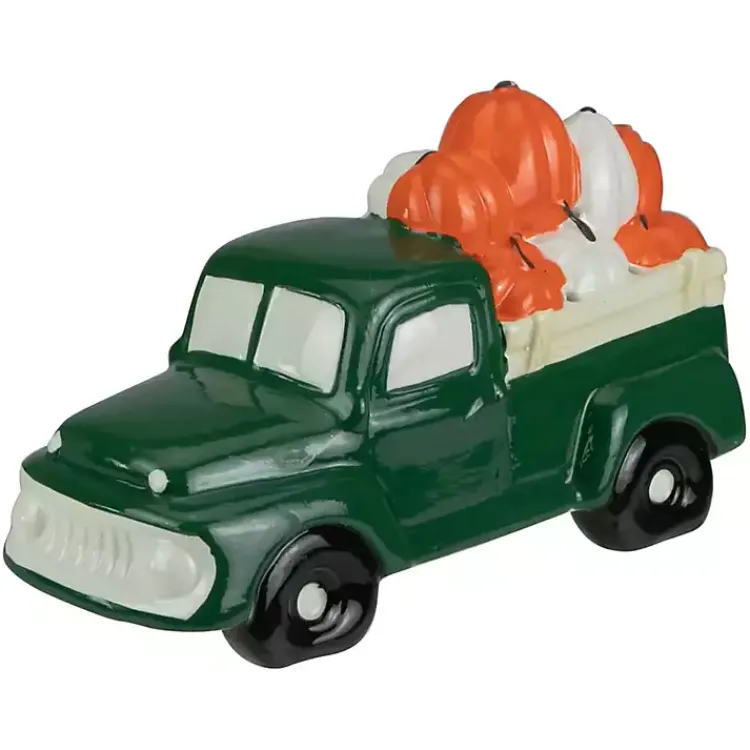 Fall>Kirklands Home Pre-Lit Green Vintage Truck Figurine