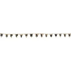 Halloween>Kirklands Home Pre-Lit Happy Halloween Burlap Banner