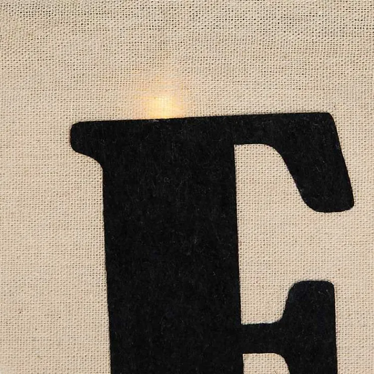 Halloween>Kirklands Home Pre-Lit Happy Halloween Burlap Banner