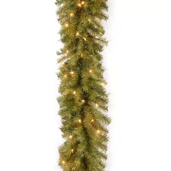 Christmas Arrangements & Garland>Kirklands Home Pre-Lit Norwood Fir Christmas Garland Green