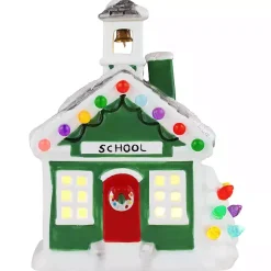 Christmas Decorations>Kirklands Home Pre-Lit Nostalgic Christmas Schoolhouse