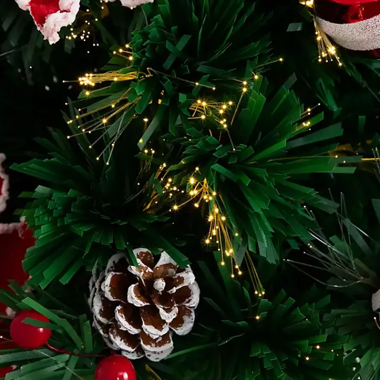 Christmas Arrangements & Garland>Kirklands Home Pre-Lit Poinsettia Christmas Tree Arrangement